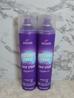 Aussie Instant Freeze Hair Spray 2 Pack NWT